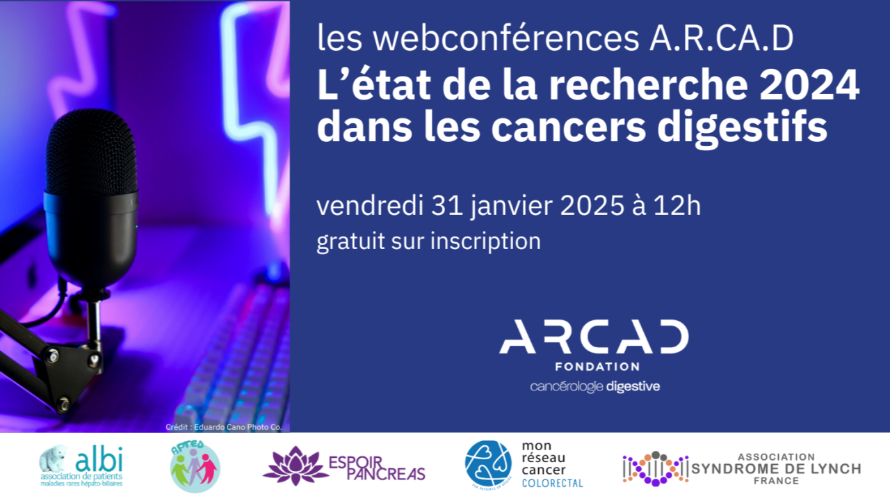 L’état de la recherche 2024 dans les cancers digestifs webconférence A.R.Ca.D. le 31 janvier 2025