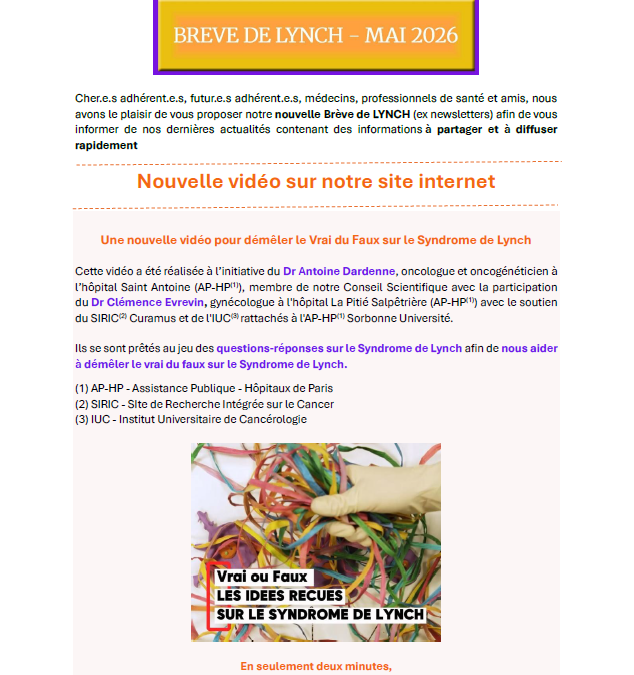Brève de Lynch – Mai 2026